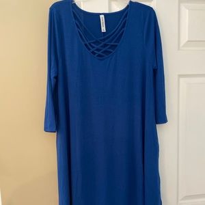 Blue dress